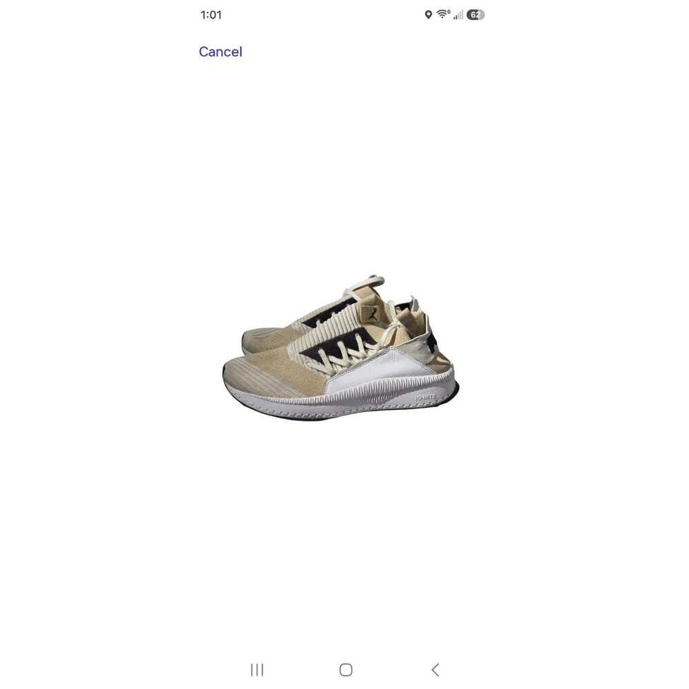 PUMA Tsugi Jun "Pebble White" Knit Sneakers – Women's Size 10.5